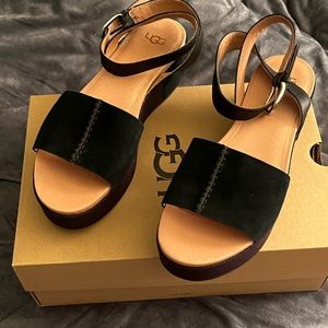UGG Lennox Platform Suede Sandals – Women’s Size 8.5